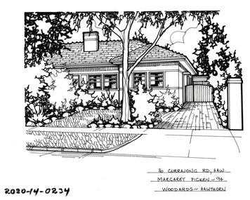 Drawing - Property Illustration, 16 Currajong Street, Hawthorn East