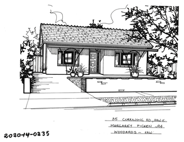 Drawing - Property Illustration, 35 Currajong Street, Hawthorn East