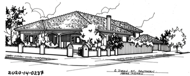Drawing - Property Illustration, 2 Dean Avenue, Hawthorn