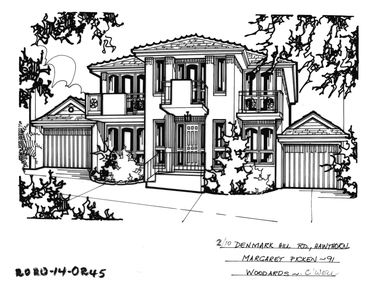 Drawing - Property Illustration, 2/ 10 Denmark Hill Road, Hawthorn