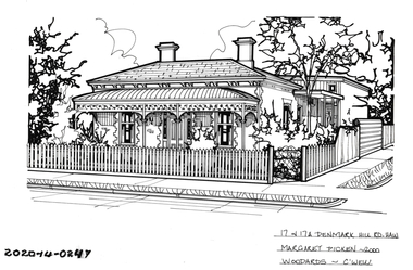Drawing - Property Illustration, 17 & 17A Denmark Hill Road, Hawthorn, 2000