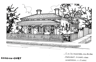 Drawing - Property Illustration, 17 & 17A Denmark Hill Road, Hawthorn