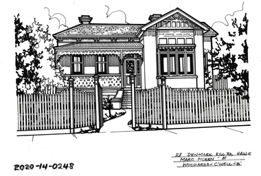 Drawing - Property Illustration, 28 Denmark Hill Road, Hawthorn