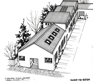 Drawing - Property Illustration, 8 Eastern Place, Hawthorn, 1988