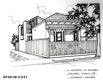 Drawing - Property Illustration, 9 Edgerton Street, Hawthorn