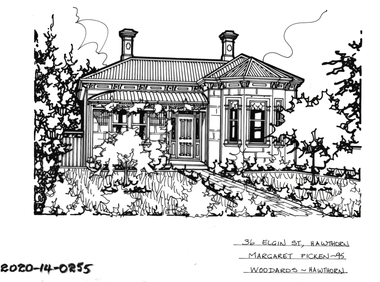 Drawing - Property Illustration, 36 Elgin Street, Hawthorn