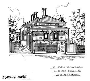 Drawing - Property Illustration, 39 Elgin Street, Hawthorn