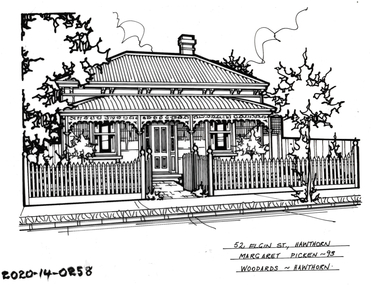 Drawing - Property Illustration, 52 Elgin Street, Hawthorn
