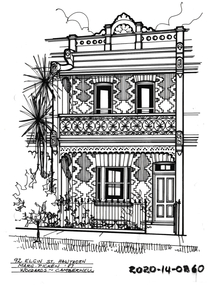 Drawing - Property Illustration, 92 Elgin Street, Hawthorn