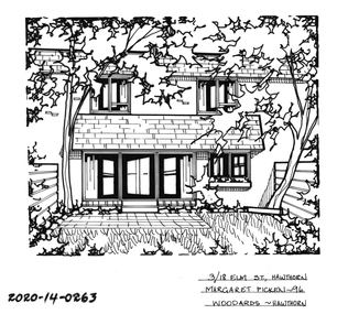 Drawing - Property Illustration, 3/ 18 Elm Street, Hawthorn, 1996