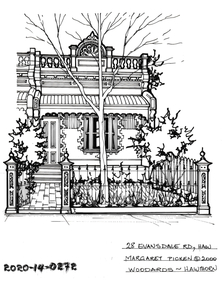 Drawing - Property Illustration, 28 Evansdale Road, Hawthorn, 2000