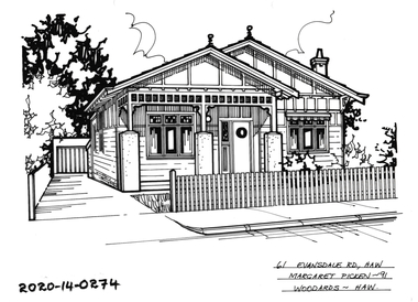 Drawing - Property Illustration, 61 Evansdale Road, Hawthorn, 1991