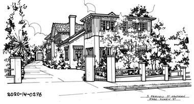 Drawing - Property Illustration, 3 Fairview Street, Hawthorn