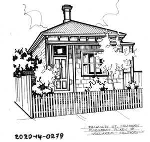 Drawing - Property Illustration, 1 Falmouth Street, Hawthorn