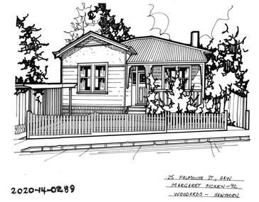Drawing - Property Illustration, 25 Falmouth Street, Hawthorn