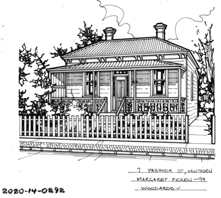 Drawing - Property Illustration, 7 Fashoda Street, Hawthorn