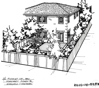 Drawing - Property Illustration, 2/ 6 Finchley Court, Hawthorn, 1990