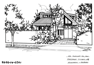 Drawing - Property Illustration, 44 Fordholm Road, Hawthorn, 1995