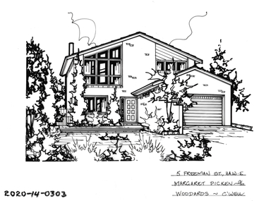 Drawing - Property Illustration, 5 Freeman Street, Hawthorn East