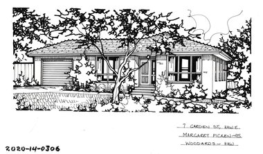 Drawing - Property Illustration, 7 Garden Street, Hawthorn East