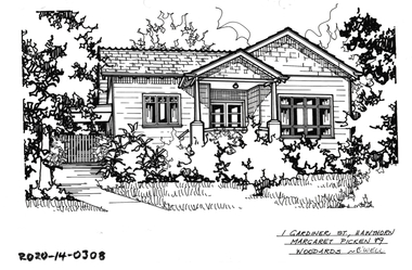 Drawing - Property Illustration, 1 Gardiner Street, Hawthorn