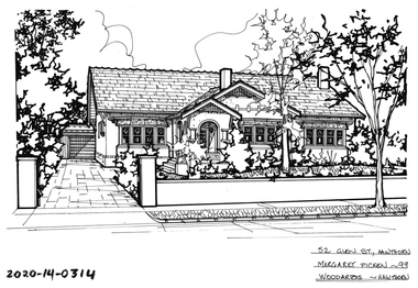 Drawing - Property Illustration, 52 Glen Street, Hawthorn