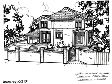 Drawing - Property Illustration, 1/ 505 Glenferrie Road, Hawthorn, 1990