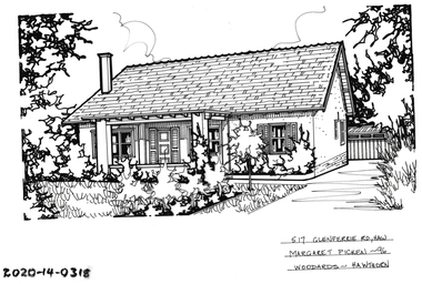 Drawing - Property Illustration, 517 Glenferrie Road, Hawthorn, 1996