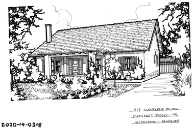 Drawing - Property Illustration, 517 Glenferrie Road, Hawthorn