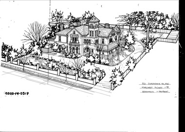 Drawing - Property Illustration, 521 Glenferrie Road, Hawthorn
