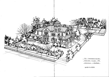 Drawing - Property Illustration, 521 Glenferrie Road, Hawthorn, 1998
