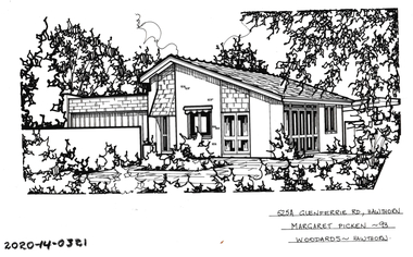 Drawing - Property Illustration, 525A Glenferrie Road, Hawthorn, 1993