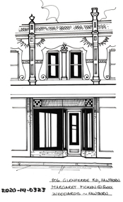 Drawing - Property Illustration, 806 Glenferrie Road, Hawthorn, 1991
