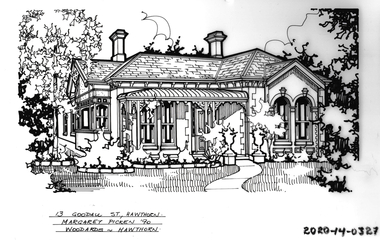 Drawing - Property Illustration, 13 Goodall Street, Hawthorn