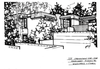 Drawing - Property Illustration, 7/ 5 Grandview Grove, Hawthorn East, 1990