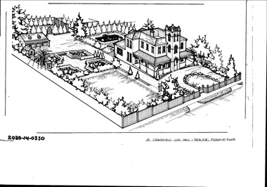 Drawing - Property Illustration, 14 Grandview Grove, Hawthorn East