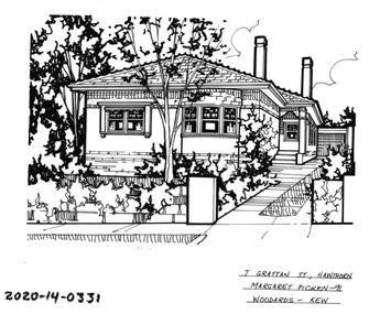 Drawing - Property Illustration, 7 Grattan Street, Hawthorn