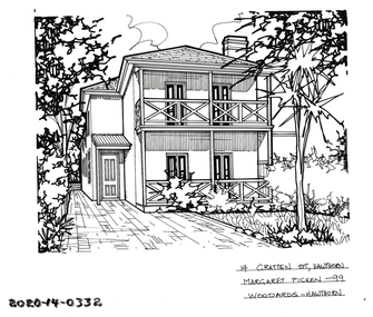 Drawing - Property Illustration, 14 Grattan Street, Hawthorn