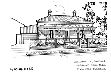 Drawing - Property Illustration, 13 Grove Road, Hawthorn, 2001