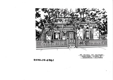 Drawing - Property Illustration, 42 Haines Street, Hawthorn