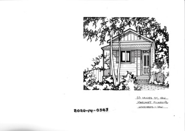 Drawing - Property Illustration, 53 Haines Street, Hawthorn