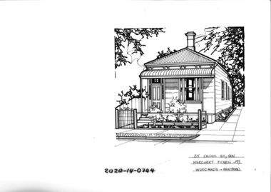 Drawing - Property Illustration, 55 Haines Street, Hawthorn