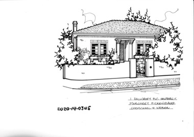 Drawing - Property Illustration, 1 Hallcroft Place, Hawthorn East
