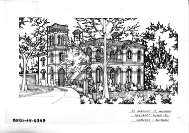 Drawing - Property Illustration, 28 Harcourt Street, Hawthorn East
