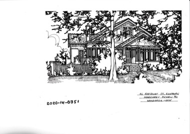 Drawing - Property Illustration, 46 Harcourt Street, Hawthorn East