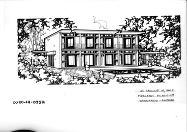 Drawing - Property Illustration, 48 Harcourt Street, Hawthorn East