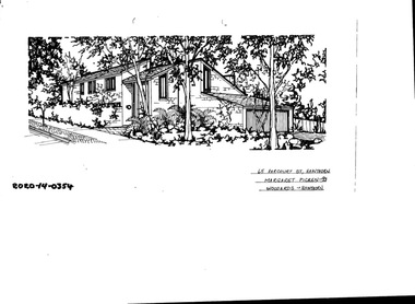 Drawing - Property Illustration, 65 Harcourt Street, Hawthorn East