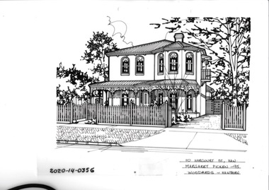 Drawing - Property Illustration, 110 Harcourt Street, Hawthorn East