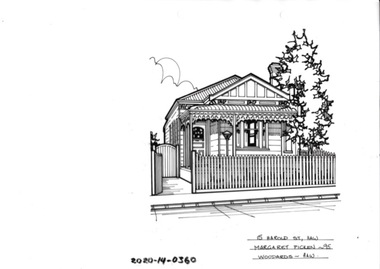 Drawing - Property Illustration, 15 Harold Street, Hawthorn East