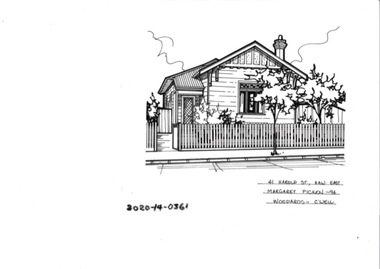 Drawing - Property Illustration, 41 Harold Street, Hawthorn East, 1993